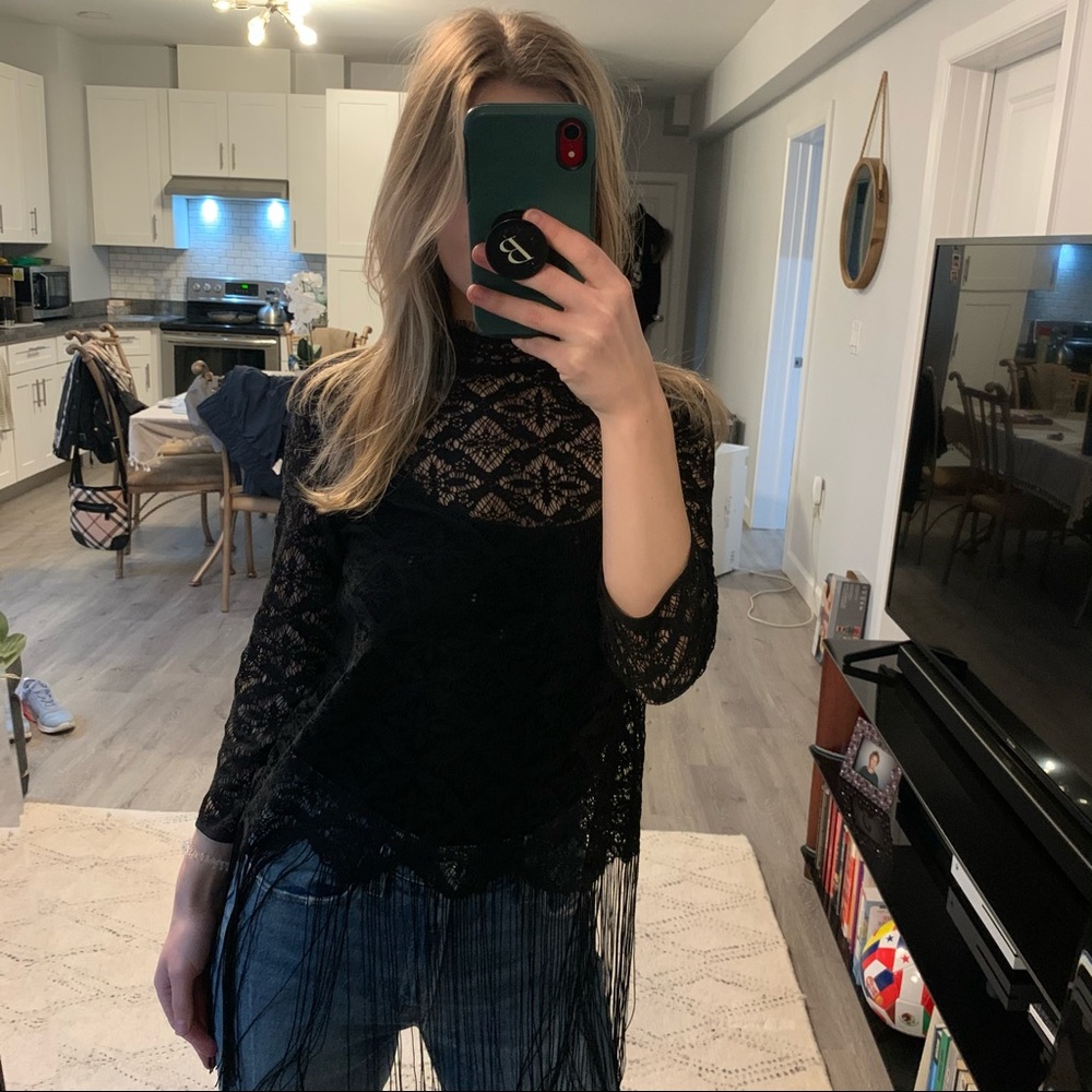 Zara Lace and Fridge shirt